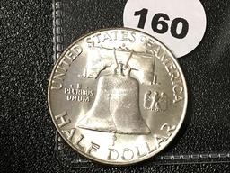 1960-D Franklin Half, Unc.