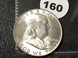1960-D Franklin Half, Unc.