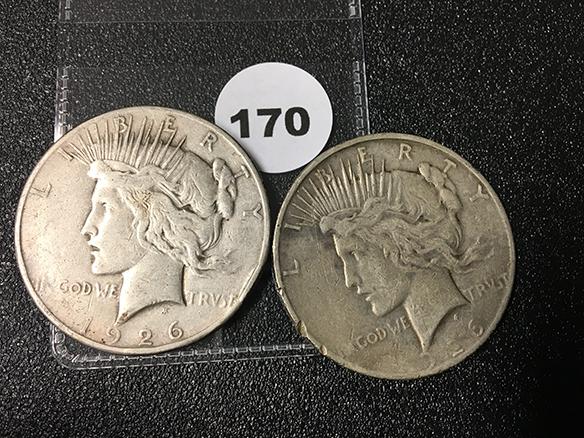 1926-D, 26-S Morgan Dollars