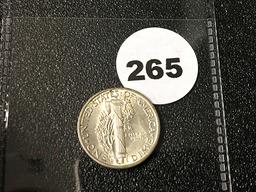 1939-D Mercury Dime, FSB