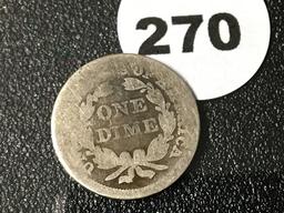 1852 Seated Dime
