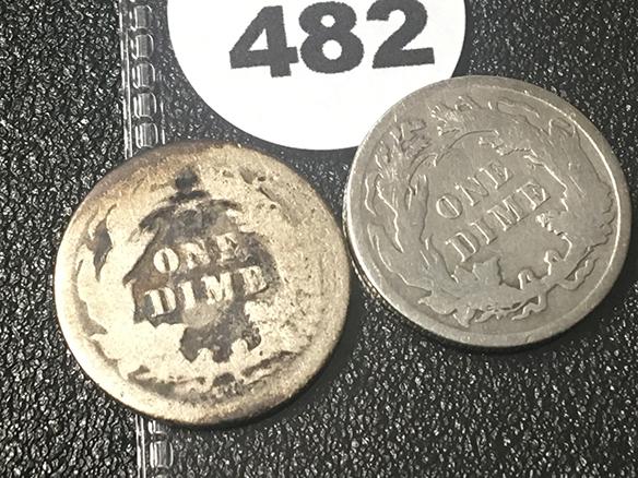1877-CC, 87 Seated Dimes