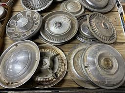 Lot of 26 Vintage Hubcaps