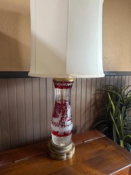 Nice Stag & Doe Bohemian Style 34 in. Tall Table Lamp