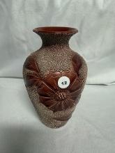 Sand Majolica 8 1/2 in. Vase