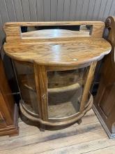 Oak 32 in. Wide X 38 in. Tall Curio Cabinet