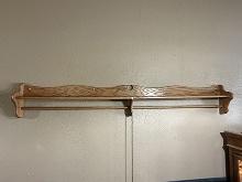 80 in. Wall Mount Double Quilt Shelf