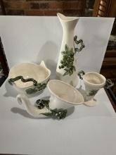 Lot of 4 Hull Tokay Pottery