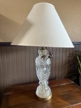 Crystal 28 in. Table Lamp