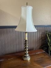 Brass 28 in. Candle Stick Lamp