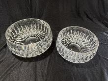 Lead Crystal 6 1/2 in. & 7 1/2 in. Bowls