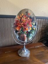 20 in. Tall Pedestal 2-Sided Mirror