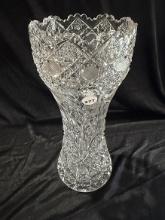 Lead Crystal 12 in. Vase