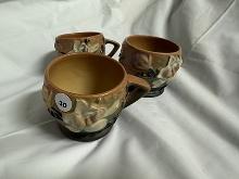 Set of 3 Roseville Magnolia 3 in. Mugs