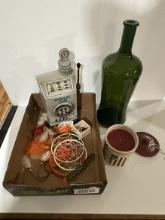 Jim Beam Decanter, Green Bottle, Crock Candle, Dream Catchers