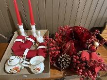 Bone China, Ruby Red Center Piece