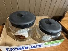 (2) Canister Jars