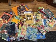 Tote of Various Assorted Art Flags and Etc.