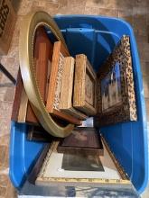 Tote of Assorted Pictures & Frames