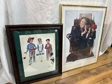 (2) Norman Rockwell Pictures