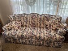 Flex Steel Floral Sofa