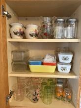 Refrigerator Dishes, Measuring Cups, Juice Set