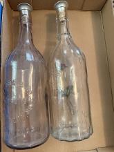 (2) Vintage Kansas City, MO Distilling Co. Bottles