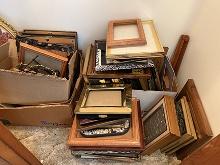Large Assortment of Picture Frames, Some w/Pictures