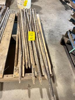 (16 X $) Assorted 28 in. to 42 in. Stakes w/ Nail Holes