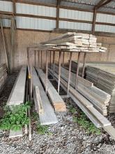 Complete 11 ft. Steel Lumber Rack w/ 2 X 4, 6, 10, 12 Lumber as shown