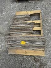 Pallet of Assorted 12 in. up to 32 in. Forming Rods