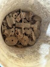 Half Bucket of Pencil Rod Clamps