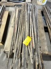 Pile of Long Steel Stakes