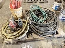H.D. Hose, 1 1/2 in. Homelite Pump (Non Running) Discharge hose, Flags, Cones