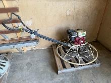Power Trowel w/ 6.5hp Sandvig Engine, Runs