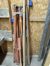 Lot of 4 Wooden Transit Tripods