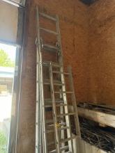 Lot of (4) Alum. Ladders