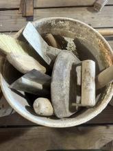 Bucket of Finishing Tools