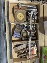 Wheel Brush, Sockets, Ratchets & Misc. Tools as shown