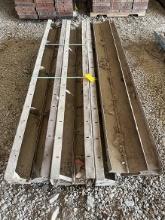 (10 X $) Symons (5) Inside and (5) Outside Hinged Corners, 8 ft.