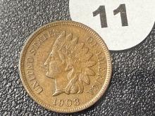 1908-S Indian Cent, Nice, UNC