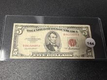 1953-A (Red Seal) $5 Bill