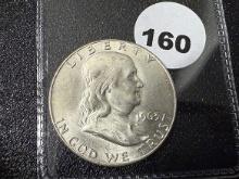 1963-D Franklin Half Dollar, UNC