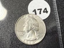 1960-D Washington Quarter, UNC - Scratched