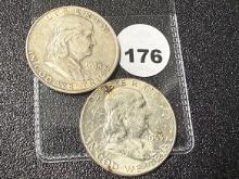 1948, 53 Franklin Half Dollars