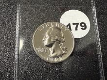 1963 Washington Quarter, Proof
