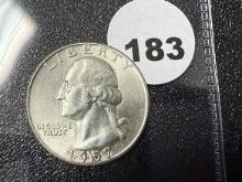 1957-D Washington Quarter, UNC