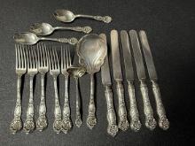 Sterling Silver Flatware, Total Weight 1 lb., 8.1 oz.