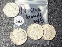 (4) 1964 Kennedy Half Dollars