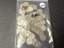 (72) Mercury Dimes